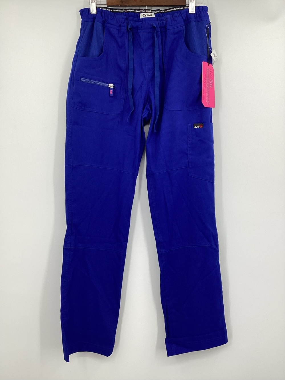 koi Lite Royal Blue Drawstring Scrub Pant Slim Fit